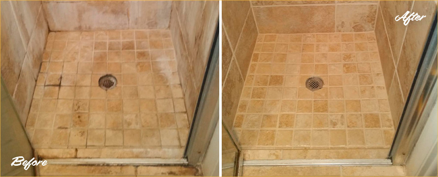 Shower Restored by Our Professional Tile and Grout Cleaners in Pittsburgh, PA