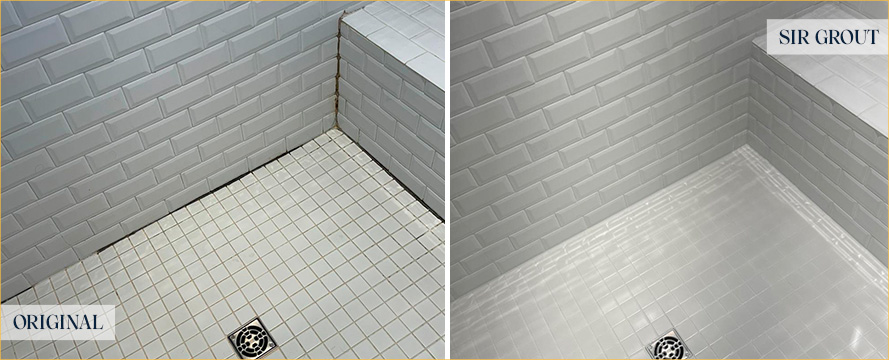 Shower Before and After Our Superb Caulking Services in Shadyside, PA