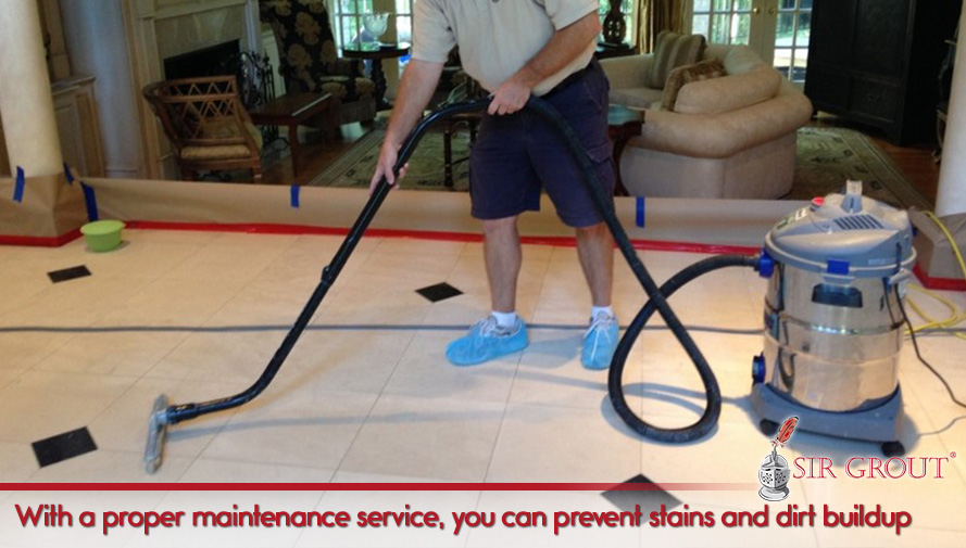 With a proper maintenance service, you can prevent stains and dirt buildup