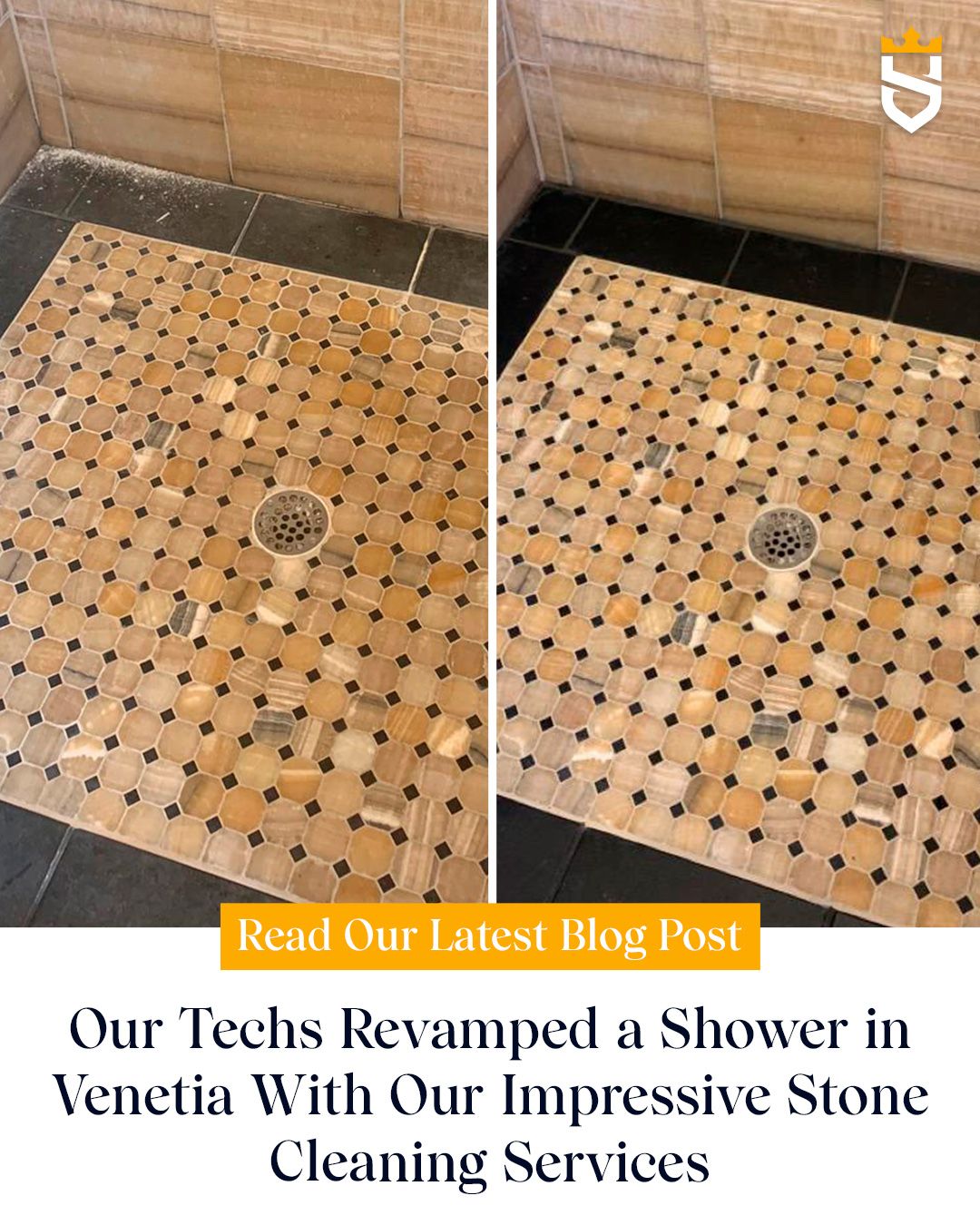 Our Techs Revamped a Shower in Venetia With Our Impressive Stone Cleaning Services