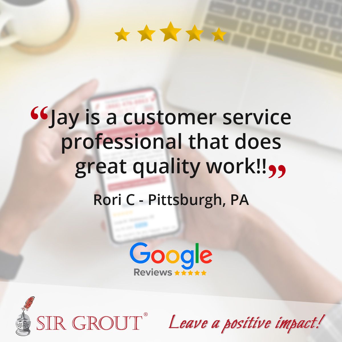 Jay is a customer service professional that does great quality work!!