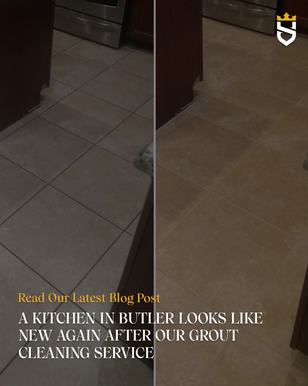 A Kitchen in Butler Looks Like New Again After Our Grout Cleaning Service
